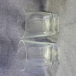 Buchanan's Deluxe Set Of Two Square Base Scotch Whiskey Glasses